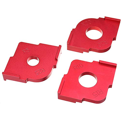 R5-R30 Schnellspanner-Fräser-Tisch-Bits, für Holzplatten, Eckschablone, Holzbearbeitungswerkzeug, 3 Stück R5-R30 Schnellspanner-Fräser-Tisch-Bits, für Holzplatten, Eckschablone, Holzbearbeitungswerkzeug, 3 Stück von YTRRE