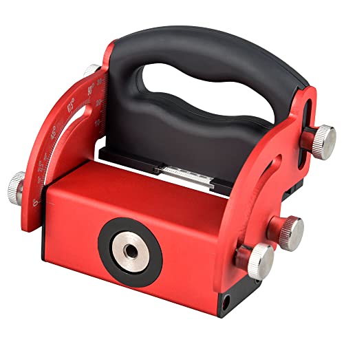 Taschenlochvorrichtung für Holzbearbeitung mit Aluminiumlegierung, schräger Locher für Holzbretter, Spleißinstallation (rot) von YTRRE