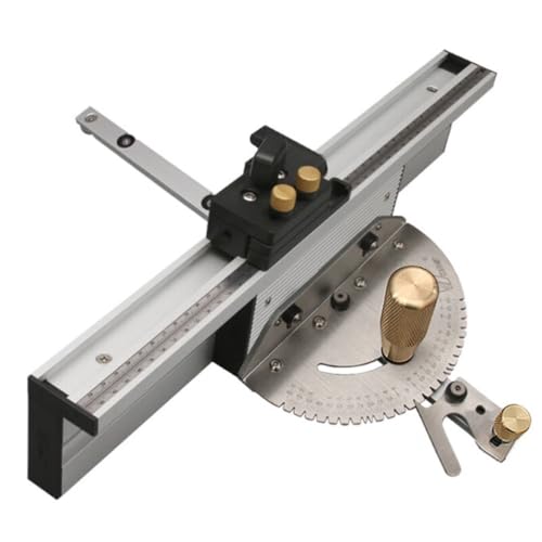 Tischsägen-Gehrungslehre mit 27 Winkelanschlägen / 450 mm Kastengelenk Zapfenzaun / Flip-Stopp für wiederholbare abgewinkelte Schnitte für Holzbearbeitung Tischsäge Tischsägen-Gehrungslehre mit 27 Winkelanschlägen / 450 mm Kastengelenk Zapfenzaun / Flip-Stopp für wiederholbare abgewinkelte Schnitte für Holzbearbeitung Tischsäge von YTRRE