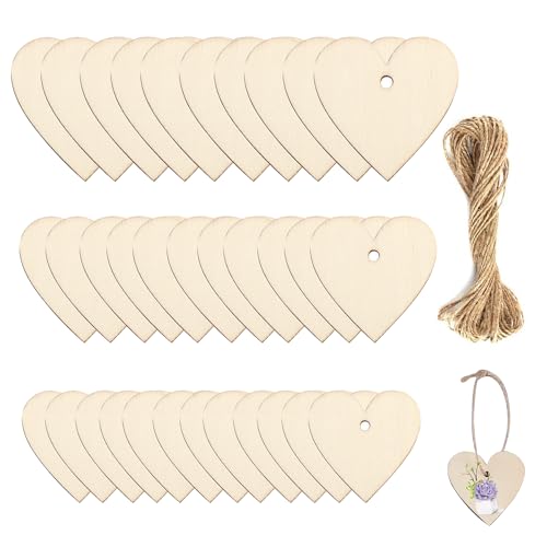 Holzherzen Deko, Holzherzen zum Beschriften DIY Holzherzen zum Basteln mit Löch Holz Herzen Klein Deko Hochzeit Streudeko für Geburtstag DIY Handwerk Holzherzen Deko, Holzherzen zum Beschriften DIY Holzherzen zum Basteln mit Löch Holz Herzen Klein Deko Hochzeit Streudeko für Geburtstag DIY Handwerk von YTSMFL