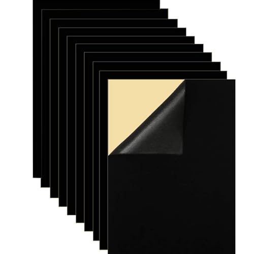 YTSMFL Flicken Selbstklebend Stoff, 10 Pcs 30 X 21cm Selbstklebender Samtstoff Schwarzer Liner Samtstoff Schneidbare Rückseite Kleber Filz für SchmuckkäStchen Schubladeneinlagen YTSMFL Flicken Selbstklebend Stoff, 10 Pcs 30 X 21cm Selbstklebender Samtstoff Schwarzer Liner Samtstoff Schneidbare Rückseite Kleber Filz für SchmuckkäStchen Schubladeneinlagen von YTSMFL