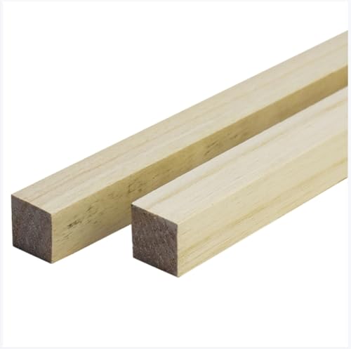YTSMZX Natürliche Holzstäbchen Kiefer Quadrat Unbearbeitetes Holz Holzstäbe zum Basteln für Holzarbeiten Kunstprojekte Dekorationen & DIY Länge 150mm,6mmx6mmx150mm 65pcs von YTSMZX