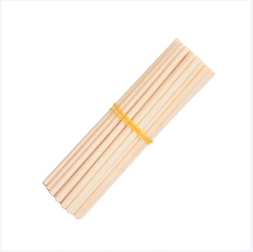 YTSMZX Natürliche Holzstäbchen Rund Unbearbeitetes Rundstab Holz Holzstäbe zum Basteln für Holzarbeiten Kunstprojekte Dekorationen & DIY Länge 100mm,Durchmesser 5mm 260 STK YTSMZX Natürliche Holzstäbchen Rund Unbearbeitetes Rundstab Holz Holzstäbe zum Basteln für Holzarbeiten Kunstprojekte Dekorationen & DIY Länge 100mm,Durchmesser 5mm 260 STK von YTSMZX