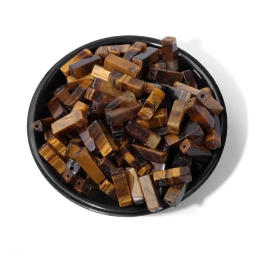 30 Stück 4 mm x 13 mm Naturstein-Halbedelstein-Perlen, rechteckig, für handgefertigten Schmuck, Armbänder, Halsketten 30 Stück 4 mm x 13 mm Naturstein-Halbedelstein-Perlen, rechteckig, für handgefertigten Schmuck, Armbänder, Halsketten von YTTOSinger