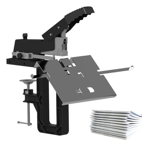 YTUOL Manueller Tisch-Flachhefter, Buchbindegerät, Max. Heftstärke 6,5 Mm, Schneller Wechsel Zwischen Flachheftung Und Sattelheftung, Präzise Formatierung, Für Broschüren, Dokumente Und Leder YTUOL Manueller Tisch-Flachhefter, Buchbindegerät, Max. Heftstärke 6,5 Mm, Schneller Wechsel Zwischen Flachheftung Und Sattelheftung, Präzise Formatierung, Für Broschüren, Dokumente Und Leder von YTUOL