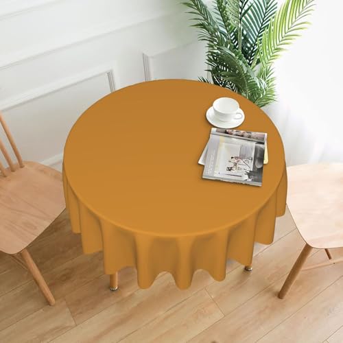 YTUOPWE Runde dekorative Tischdecke, Aprikosenmuster, 152,4 cm, für Innen- und Außenbereich, Partys, Hochzeiten von YTUOPWE