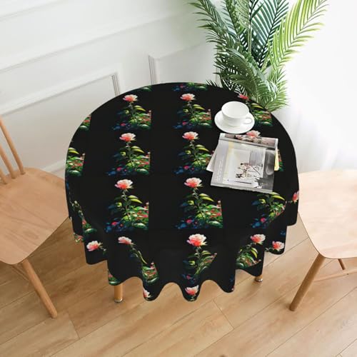 YTUOPWE Runde dekorative Tischdecke, Motiv: Diktatorschaft, Rosenmuster, 152,4 cm, für Innen- und Außenbereich, Partys, Hochzeiten YTUOPWE Runde dekorative Tischdecke, Motiv: Diktatorschaft, Rosenmuster, 152,4 cm, für Innen- und Außenbereich, Partys, Hochzeiten von YTUOPWE