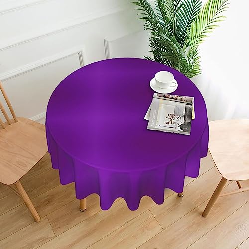 YTUOPWE Runde dekorative Tischdecke, einfarbig, dunkelviolett, 152,4 cm, für Innen- und Außenbereich, Partys, Hochzeiten YTUOPWE Runde dekorative Tischdecke, einfarbig, dunkelviolett, 152,4 cm, für Innen- und Außenbereich, Partys, Hochzeiten von YTUOPWE