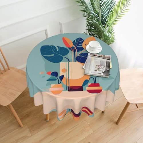 YTUOPWE Runde dekorative Tischdecke mit Schildkrötenmuster, 152,4 cm, für Innen- und Außenbereich, Partys, Hochzeiten YTUOPWE Runde dekorative Tischdecke mit Schildkrötenmuster, 152,4 cm, für Innen- und Außenbereich, Partys, Hochzeiten von YTUOPWE