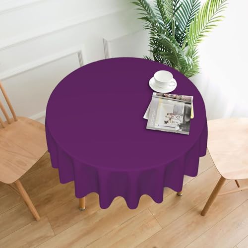 YTUOPWE Runde dekorative Tischdecke mit violettem Muster, 152,4 cm, für Innen- und Außenbereich, Partys, Hochzeiten YTUOPWE Runde dekorative Tischdecke mit violettem Muster, 152,4 cm, für Innen- und Außenbereich, Partys, Hochzeiten von YTUOPWE