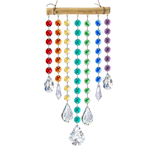 Hängendes Kristallprisma Sonnenfänger, Fenster, Garten-Dekoration, Ornament, Regenbogen, Glasperlen, Kette, Anhänger, Kristall-Windspiele Hängendes Kristallprisma Sonnenfänger, Fenster, Garten-Dekoration, Ornament, Regenbogen, Glasperlen, Kette, Anhänger, Kristall-Windspiele von YU FENG