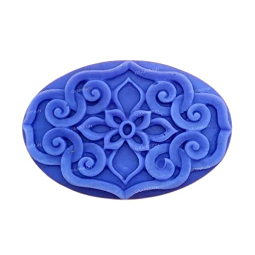 Handgemachte Seifenformen Tierhandwerk Kunst Silikon Seifenform Silikonformen für Seifenherstellung Blume Oval 14347 von YU08