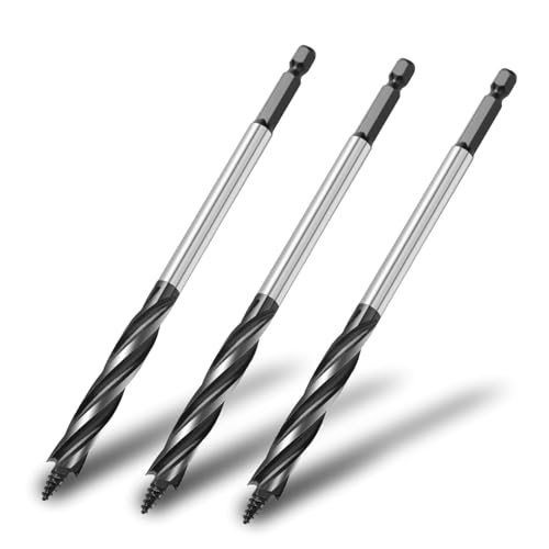 2/3pcs Auger Holzbohrbit, vier Klingenholzbearbeitung, Holzschatzholzholzbohrbohrer, 4 Flötenbohrgeräte zum Bohrwerkzeugholz Holz 2/3pcs Auger Holzbohrbit, vier Klingenholzbearbeitung, Holzschatzholzholzbohrbohrer, 4 Flötenbohrgeräte zum Bohrwerkzeugholz Holz von YUAEB biao Boutique Shop UK