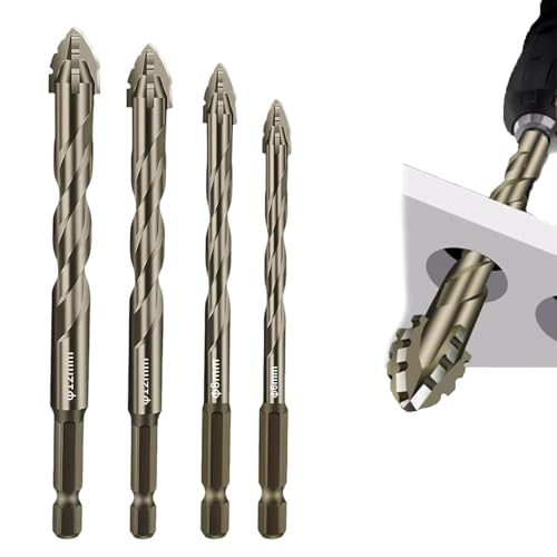4/6pcs Neues Vier-Fluter-Sägezentrum exzentrischer Bohrer, hochfestes exzentrisches Bohrer-Bit-Kit, hexagonale Schaftbohrbits für Fliesenziegelstoff-Kunststoffholz Holz 4/6pcs Neues Vier-Fluter-Sägezentrum exzentrischer Bohrer, hochfestes exzentrisches Bohrer-Bit-Kit, hexagonale Schaftbohrbits für Fliesenziegelstoff-Kunststoffholz Holz von YUAEB biao Boutique Shop UK