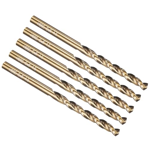 Multifunktionsbohrbit Set, Cobalt High-Speed-Stahl-Jobber gerade Shank 135 ° Gold-Finish-Twist-Bohrer-Bit-Sets für Hartstahl, Holz, Plastik Multifunktionsbohrbit Set, Cobalt High-Speed-Stahl-Jobber gerade Shank 135 ° Gold-Finish-Twist-Bohrer-Bit-Sets für Hartstahl, Holz, Plastik von YUAEB biao Boutique Shop UK