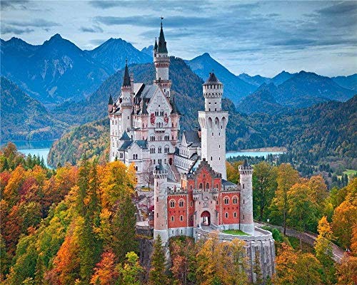 MeDnn DIY 5D Diamant Malerei Kit Kristalle Diamant Stickerei Strass Malerei Kleben Malen Nach Zahlen Stich Kunst Kit Zuhause Dekor Mauer Aufkleber - Schloss Neuschwanstein Herbst 40 * 50cm MeDnn DIY 5D Diamant Malerei Kit Kristalle Diamant Stickerei Strass Malerei Kleben Malen Nach Zahlen Stich Kunst Kit Zuhause Dekor Mauer Aufkleber - Schloss Neuschwanstein Herbst 40 * 50cm von YUANCHENG