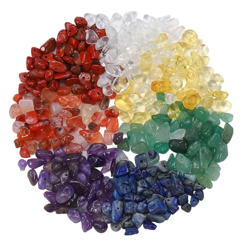 300 Stück Edelsteinperlen Mit Bohrung Edelsteine Mit Loch Unregelmäßige Edelstein Perlen Zum Auffädeln Edelsteinperlen Mit Loch Für Die Schmuckherstellung,Ohrringe,Ring,Diy-zubehör (Sieben Farben) 300 Stück Edelsteinperlen Mit Bohrung Edelsteine Mit Loch Unregelmäßige Edelstein Perlen Zum Auffädeln Edelsteinperlen Mit Loch Für Die Schmuckherstellung,Ohrringe,Ring,Diy-zubehör (Sieben Farben) von YUANHEHE