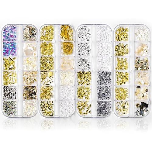 Strasssteine Nagel Dekorationsset 48 Gitter Kristall Für Nägel Multi Strasssteine Für Nägel Nail Art Crystals Diamonds Nagel-edelsteinen Für Diy Nail Art Zubehör Nageldekorationen Für Nagelkunst von YUANHEHE