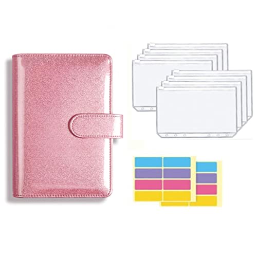A5 A6 Binder PU Budget Planer Nachfüllbare Notizbuchhüllen 6 Löcher Binder Taschen PVC Reißverschluss Geld sparen Umschlag Budget Binder von YUANstore