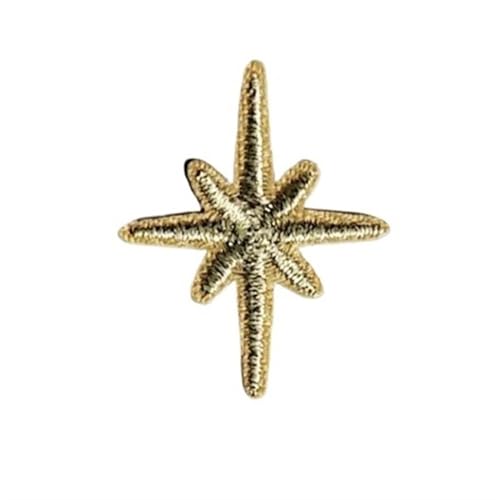 Stoffapplikationen for Nähen, 10 Stück Stern-Stickerei-Aufnäher for Kleidung, Gold, Silber, Stern, glänzender Aufkleber, for Aufbügeln, Kleidungsapplikation, Streifen, Stickaufnäher(Gold Yellow 10pcs) Stoffapplikationen for Nähen, 10 Stück Stern-Stickerei-Aufnäher for Kleidung, Gold, Silber, Stern, glänzender Aufkleber, for Aufbügeln, Kleidungsapplikation, Streifen, Stickaufnäher(Gold Yellow 10pcs) von YUBAOLI
