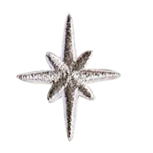 Stoffapplikationen for Nähen, 10 Stück Stern-Stickerei-Aufnäher for Kleidung, Gold, Silber, Stern, glänzender Aufkleber, for Aufbügeln, Kleidungsapplikation, Streifen, Stickaufnäher(Silver 10pcs) Stoffapplikationen for Nähen, 10 Stück Stern-Stickerei-Aufnäher for Kleidung, Gold, Silber, Stern, glänzender Aufkleber, for Aufbügeln, Kleidungsapplikation, Streifen, Stickaufnäher(Silver 10pcs) von YUBAOLI
