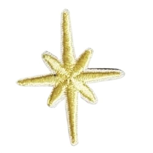 Stoffapplikationen for Nähen, 10 Stück Stern-Stickerei-Aufnäher for Kleidung, Gold, Silber, Stern, glänzender Aufkleber, for Aufbügeln, Kleidungsapplikation, Streifen, Stickaufnäher(Yellow 10pcs) Stoffapplikationen for Nähen, 10 Stück Stern-Stickerei-Aufnäher for Kleidung, Gold, Silber, Stern, glänzender Aufkleber, for Aufbügeln, Kleidungsapplikation, Streifen, Stickaufnäher(Yellow 10pcs) von YUBAOLI