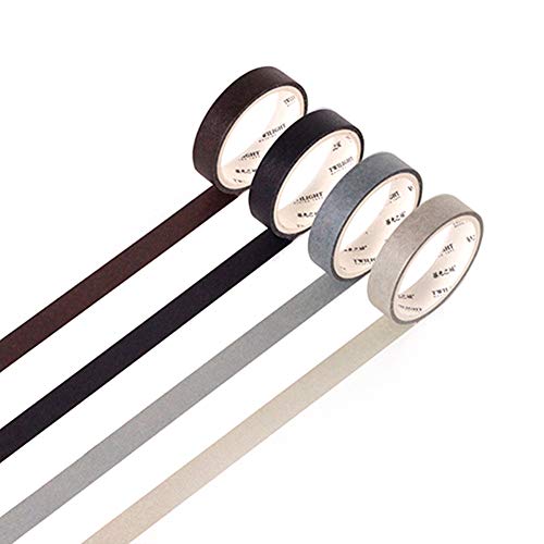 Washi-Tapes-Set mit 4 natürlichen Farben, für Scrapbooking, Klebeband für Heimwerker, dekoratives Basteln, Geschenkverpackung, Scrapbooking, Naturfarben 5-Cool Colors Washi-Tapes-Set mit 4 natürlichen Farben, für Scrapbooking, Klebeband für Heimwerker, dekoratives Basteln, Geschenkverpackung, Scrapbooking, Naturfarben 5-Cool Colors von YUBBAEX