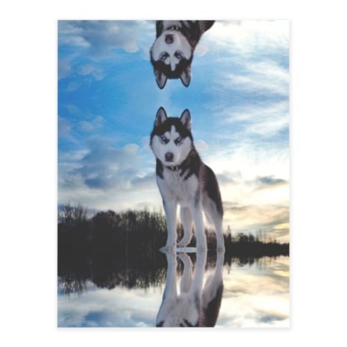 Bedruckte modische Kristall-Aufkleber, Motiv: Husky-Hunde, Bastelkarten, Dekorationen für Wasserflasche, Laptop, Gepäck, Telefon, Gitarre Bedruckte modische Kristall-Aufkleber, Motiv: Husky-Hunde, Bastelkarten, Dekorationen für Wasserflasche, Laptop, Gepäck, Telefon, Gitarre von YUBVCF