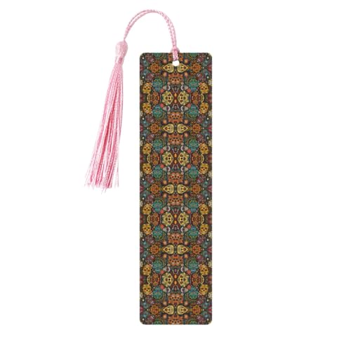 Bunte Lesezeichen mit Totenkopf-Motiv, aus Holz, niedliche Lesezeichen, Etikett, Ornament für Dekoration, Handwerk, Dekorationen zum Lesen, 5 Stück Bunte Lesezeichen mit Totenkopf-Motiv, aus Holz, niedliche Lesezeichen, Etikett, Ornament für Dekoration, Handwerk, Dekorationen zum Lesen, 5 Stück von YUBVCF