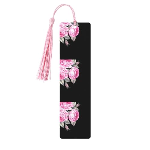 Holz-Lesezeichen mit rosa Blumen, niedliche Lesezeichen, Etikett, Ornament für Dekoration, Handwerk, Dekorationen zum Lesen, 5 Stück Holz-Lesezeichen mit rosa Blumen, niedliche Lesezeichen, Etikett, Ornament für Dekoration, Handwerk, Dekorationen zum Lesen, 5 Stück von YUBVCF