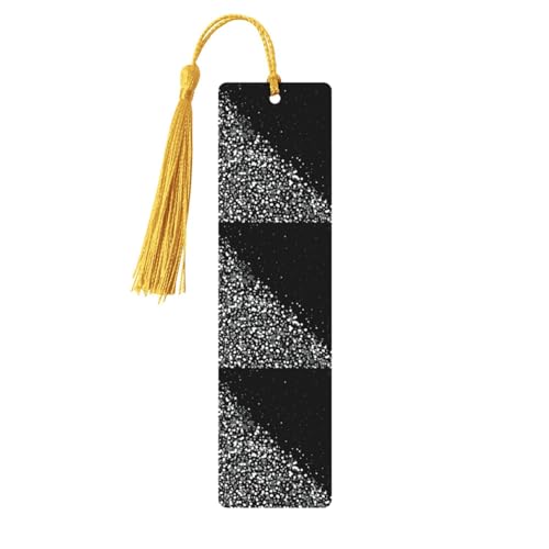 Holz-Lesezeichen mit schwarz-weißem Glitzer-Druck, niedliche Lesezeichen, Etiketten-Ornament für Dekoration, Handwerk, Dekorationen zum Lesen, 5 Stück Holz-Lesezeichen mit schwarz-weißem Glitzer-Druck, niedliche Lesezeichen, Etiketten-Ornament für Dekoration, Handwerk, Dekorationen zum Lesen, 5 Stück von YUBVCF