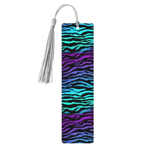 Lesezeichen aus Holz, Zebrastreifen, Blau, Camouflage, 5 Stück, niedliche Lesezeichen, Etikett, Ornament für Dekoration, Handwerk, Dekorationen zum Lesen Lesezeichen aus Holz, Zebrastreifen, Blau, Camouflage, 5 Stück, niedliche Lesezeichen, Etikett, Ornament für Dekoration, Handwerk, Dekorationen zum Lesen von YUBVCF