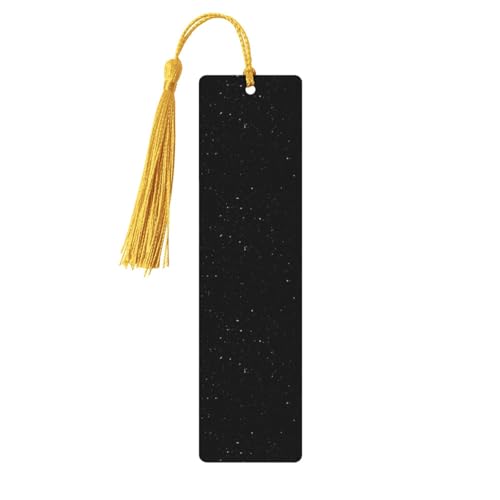 Lesezeichen aus Holz, mit schwarzem Glitzer-Druck, niedliche Lesezeichen, Etikett, Ornament für Dekoration, Handwerk, Dekorationen zum Lesen, 5 Stück von YUBVCF