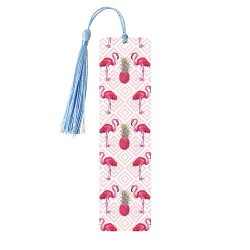 Lesezeichen aus Holz mit rosa Flamingo-Ananas-Druck, niedliche Lesezeichen, Etikett, Ornament für Dekoration, Handwerk, Dekorationen zum Lesen, 5 Stück Lesezeichen aus Holz mit rosa Flamingo-Ananas-Druck, niedliche Lesezeichen, Etikett, Ornament für Dekoration, Handwerk, Dekorationen zum Lesen, 5 Stück von YUBVCF