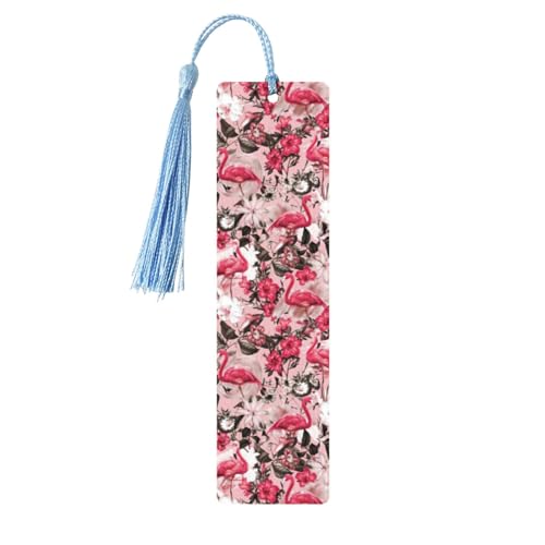 Lesezeichen mit Flamingo-Blumendruck, 5 Stück, niedliche Lesezeichen, Etikett, Ornament für Dekoration, Handwerk, Dekorationen zum Lesen Lesezeichen mit Flamingo-Blumendruck, 5 Stück, niedliche Lesezeichen, Etikett, Ornament für Dekoration, Handwerk, Dekorationen zum Lesen von YUBVCF