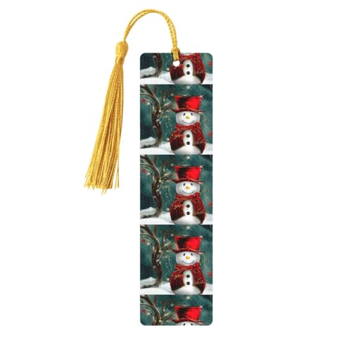 Lesezeichen mit Schneemann-Druck, 5 Stück, niedliche Lesezeichen, Etikett, Ornament für Dekoration, Handwerk, Dekorationen zum Lesen Lesezeichen mit Schneemann-Druck, 5 Stück, niedliche Lesezeichen, Etikett, Ornament für Dekoration, Handwerk, Dekorationen zum Lesen von YUBVCF