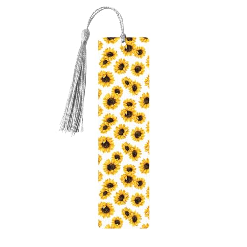 Lesezeichen mit Sonnenblumen-Druck, 5 Stück, niedliche Lesezeichen, Etiketten-Ornament für Dekoration, Handwerk, Dekorationen zum Lesen Lesezeichen mit Sonnenblumen-Druck, 5 Stück, niedliche Lesezeichen, Etiketten-Ornament für Dekoration, Handwerk, Dekorationen zum Lesen von YUBVCF