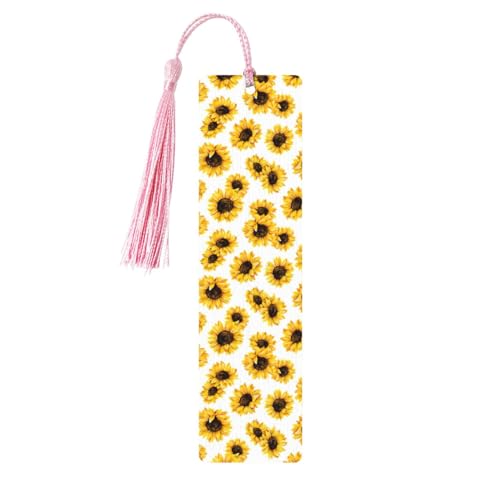 Lesezeichen mit Sonnenblumen-Druck, 5 Stück, niedliche Lesezeichen, Etiketten-Ornament für Dekoration, Handwerk, Dekorationen zum Lesen Lesezeichen mit Sonnenblumen-Druck, 5 Stück, niedliche Lesezeichen, Etiketten-Ornament für Dekoration, Handwerk, Dekorationen zum Lesen von YUBVCF