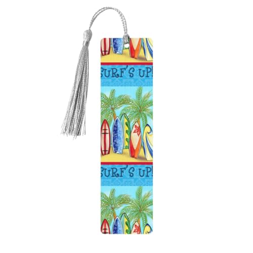Lesezeichen mit Surfbrettdruck, 5 Stück, niedliche Lesezeichen, Etikett, Ornament für Dekoration, Handwerk, Dekorationen zum Lesen Lesezeichen mit Surfbrettdruck, 5 Stück, niedliche Lesezeichen, Etikett, Ornament für Dekoration, Handwerk, Dekorationen zum Lesen von YUBVCF