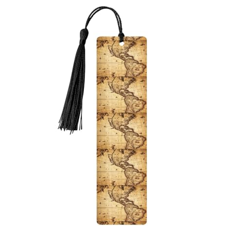 Lesezeichen mit Weltkarten-Druck, niedliche Lesezeichen, Etiketten-Ornament für Dekoration, Handwerk, Dekorationen zum Lesen, 5 Stück Lesezeichen mit Weltkarten-Druck, niedliche Lesezeichen, Etiketten-Ornament für Dekoration, Handwerk, Dekorationen zum Lesen, 5 Stück von YUBVCF