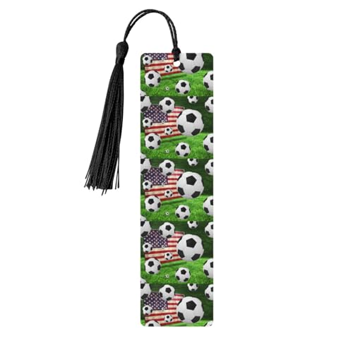 Lesezeichen mit amerikanischer Flagge, Motiv: Fußball, USA, 5 Stück, niedliche Lesezeichen, Etikett, Ornament für Dekoration, Handwerk, Dekorationen zum Lesen Lesezeichen mit amerikanischer Flagge, Motiv: Fußball, USA, 5 Stück, niedliche Lesezeichen, Etikett, Ornament für Dekoration, Handwerk, Dekorationen zum Lesen von YUBVCF