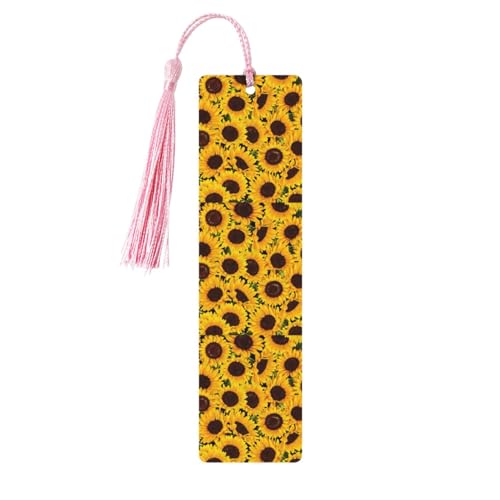 Lesezeichen mit gelben Sonnenblumen, 5 Stück, niedliche Lesezeichen, Etikett, Ornament für Dekoration, Handwerk, Dekorationen zum Lesen Lesezeichen mit gelben Sonnenblumen, 5 Stück, niedliche Lesezeichen, Etikett, Ornament für Dekoration, Handwerk, Dekorationen zum Lesen von YUBVCF