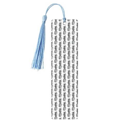 Lesezeichen mit tropischem Ananas-Muster, 5 Stück, niedliche Lesezeichen, Etiketten-Ornament für Dekoration, Handwerk, Dekorationen zum Lesen von YUBVCF