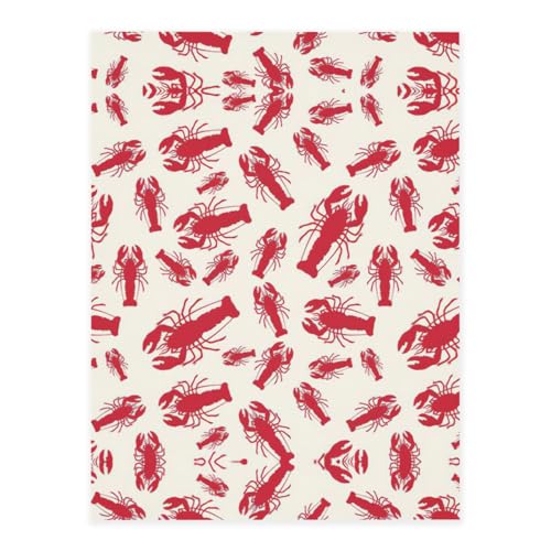 Roter Hummer-Druck, modische Kristall-Aufkleber, Bastelkarten, Dekorationen für Wasserflasche, Laptop, Gepäck, Telefon, Gitarre von YUBVCF