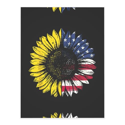 Sonnenblumen-Aufkleber mit amerikanischer Flagge, modische Kristall-Aufkleber, Bastelkarten, Dekorationen für Wasserflasche, Laptop, Gepäck, Telefon, Gitarre Sonnenblumen-Aufkleber mit amerikanischer Flagge, modische Kristall-Aufkleber, Bastelkarten, Dekorationen für Wasserflasche, Laptop, Gepäck, Telefon, Gitarre von YUBVCF