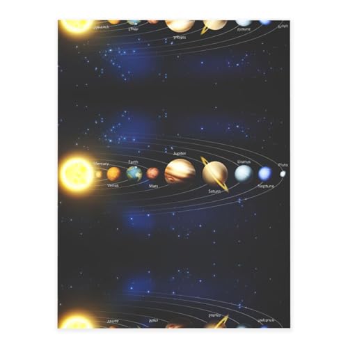 Sonnensystem-Druck, modische Kristall-Aufkleber, Bastelkarten, Dekorationen für Wasserflasche, Laptop, Gepäck, Telefon, Gitarre von YUBVCF
