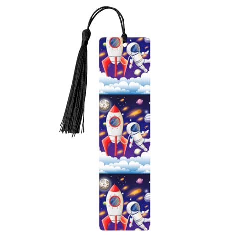 Universum Astronaut Rakete Galaxie Druck 5 Stück Holz Lesezeichen niedliche Lesezeichen Etikett Ornament für Dekoration Handwerk Dekorationen zum Lesen Universum Astronaut Rakete Galaxie Druck 5 Stück Holz Lesezeichen niedliche Lesezeichen Etikett Ornament für Dekoration Handwerk Dekorationen zum Lesen von YUBVCF