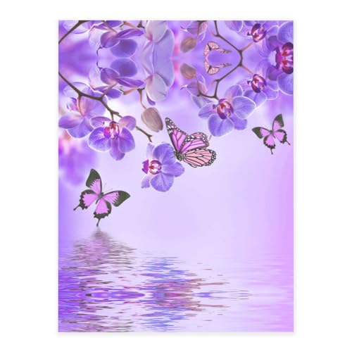 Violetter Schmetterlings-Druck, modische Kristall-Aufkleber, Bastelkarten, Dekorationen für Wasserflasche, Laptop, Gepäck, Telefon, Gitarre Violetter Schmetterlings-Druck, modische Kristall-Aufkleber, Bastelkarten, Dekorationen für Wasserflasche, Laptop, Gepäck, Telefon, Gitarre von YUBVCF