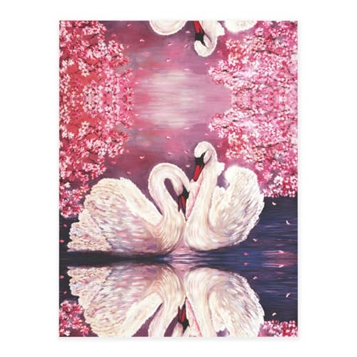 Weiße Schwäne mit rosa Blumenbaum-Druck, modische Kristallaufkleber, Bastelkarten, Dekorationen für Wasserflasche, Laptop, Gepäck, Telefon, Gitarre Weiße Schwäne mit rosa Blumenbaum-Druck, modische Kristallaufkleber, Bastelkarten, Dekorationen für Wasserflasche, Laptop, Gepäck, Telefon, Gitarre von YUBVCF