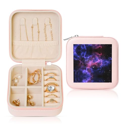 YUBVCF Stilvolle Schmuckschatulle mit Galaxie-Stern, Weltraumdruck, Ringbox, Premium, wunderschön für Hochzeit, Verlobung YUBVCF Stilvolle Schmuckschatulle mit Galaxie-Stern, Weltraumdruck, Ringbox, Premium, wunderschön für Hochzeit, Verlobung von YUBVCF